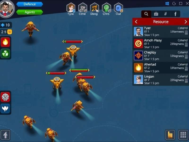 Vanguard Invaders resource management interface